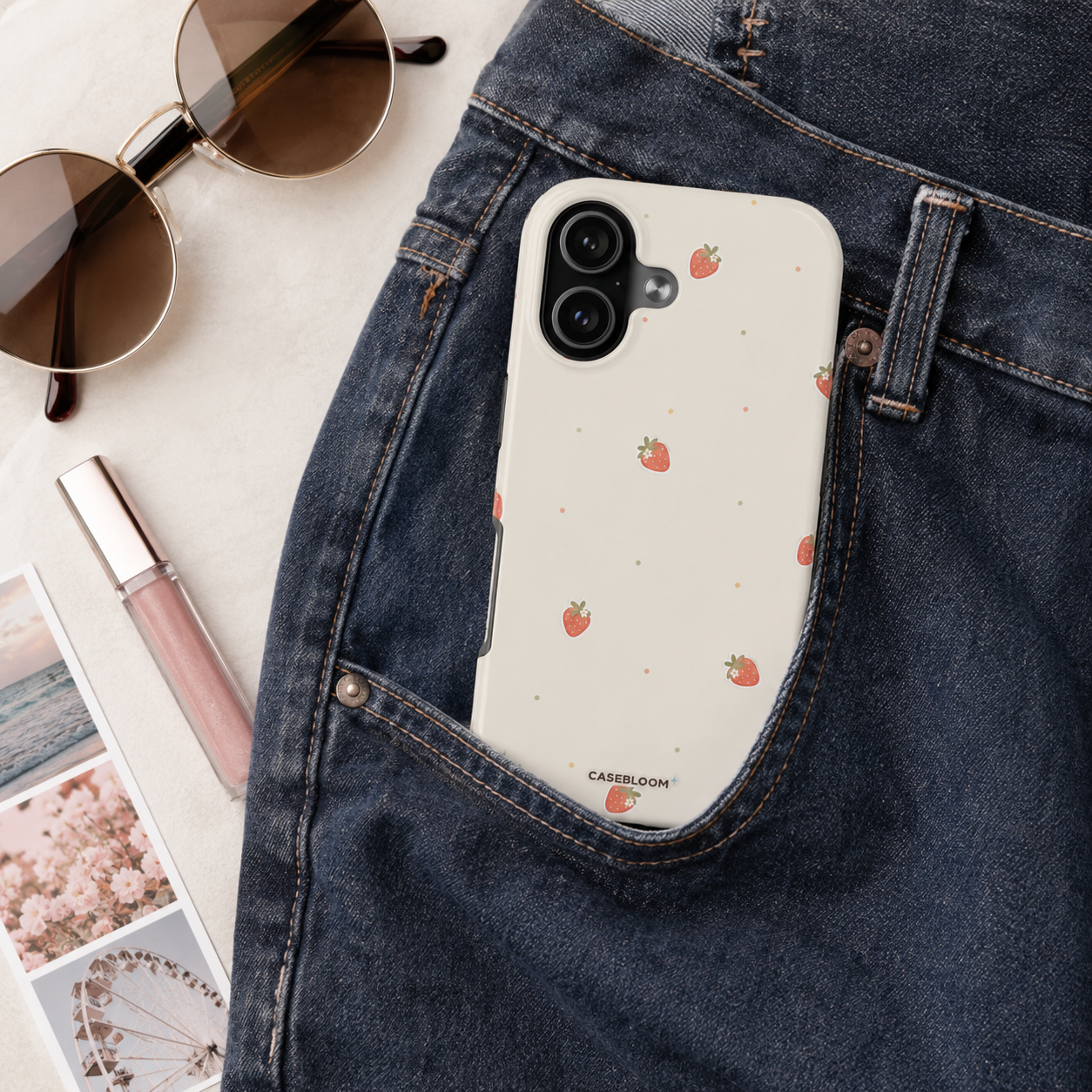 Soft Mini Strawberry - iPhone Case