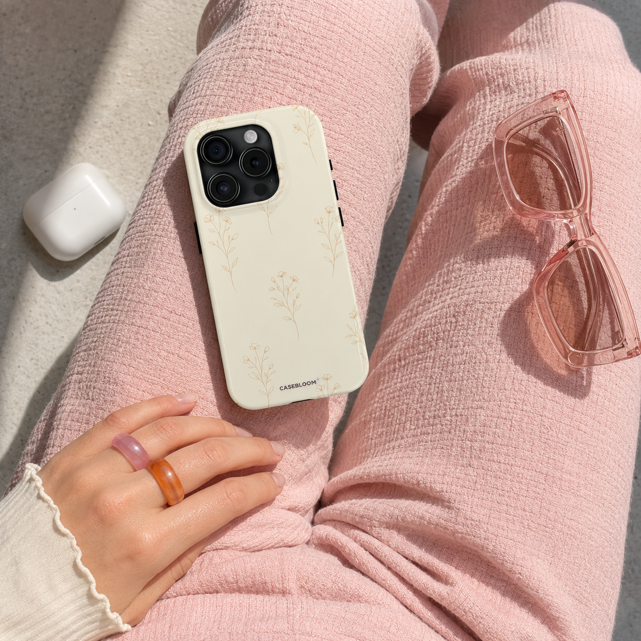 Vanilla Wildflower - iPhone Case