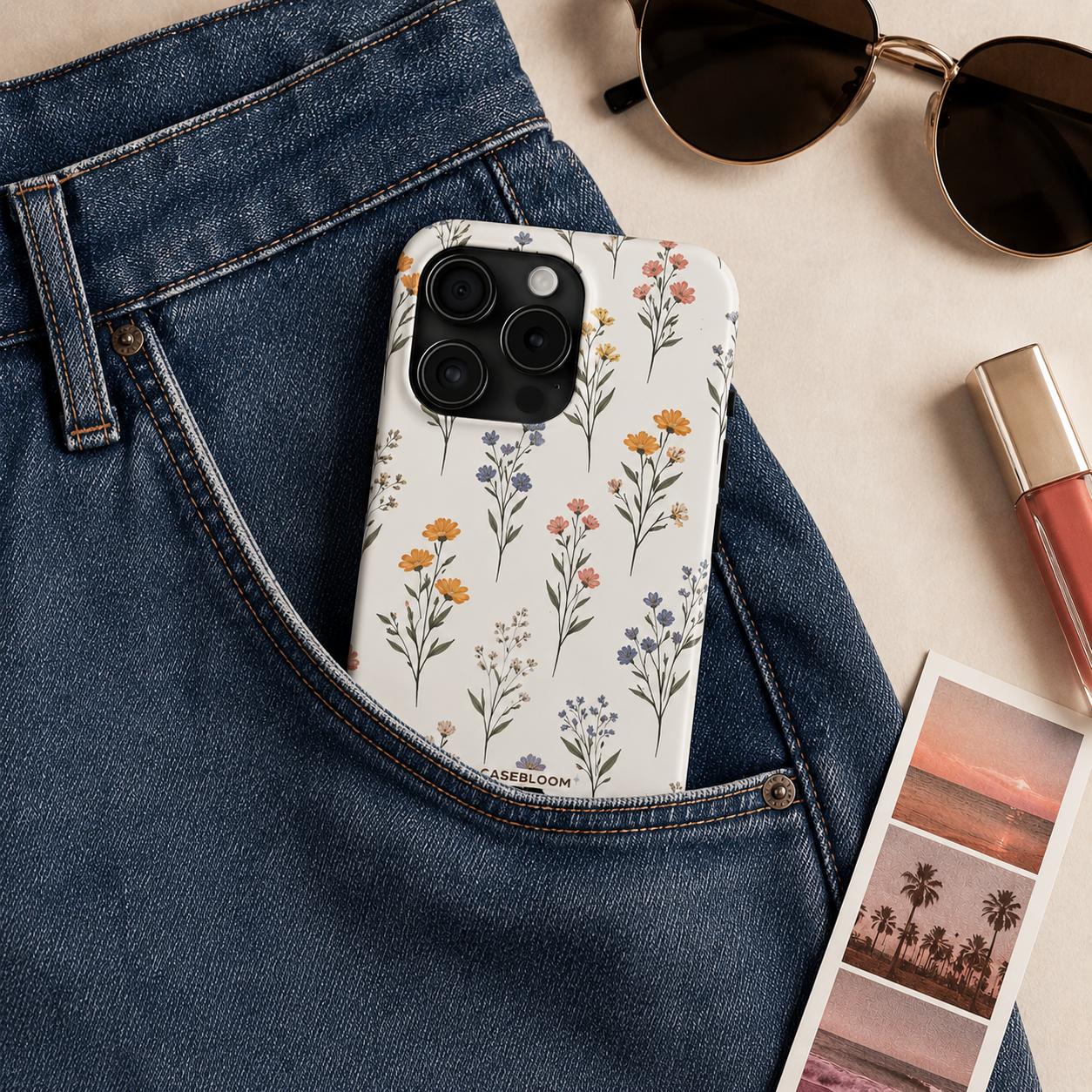 Vintage Ditsy Floral - iPhone Case