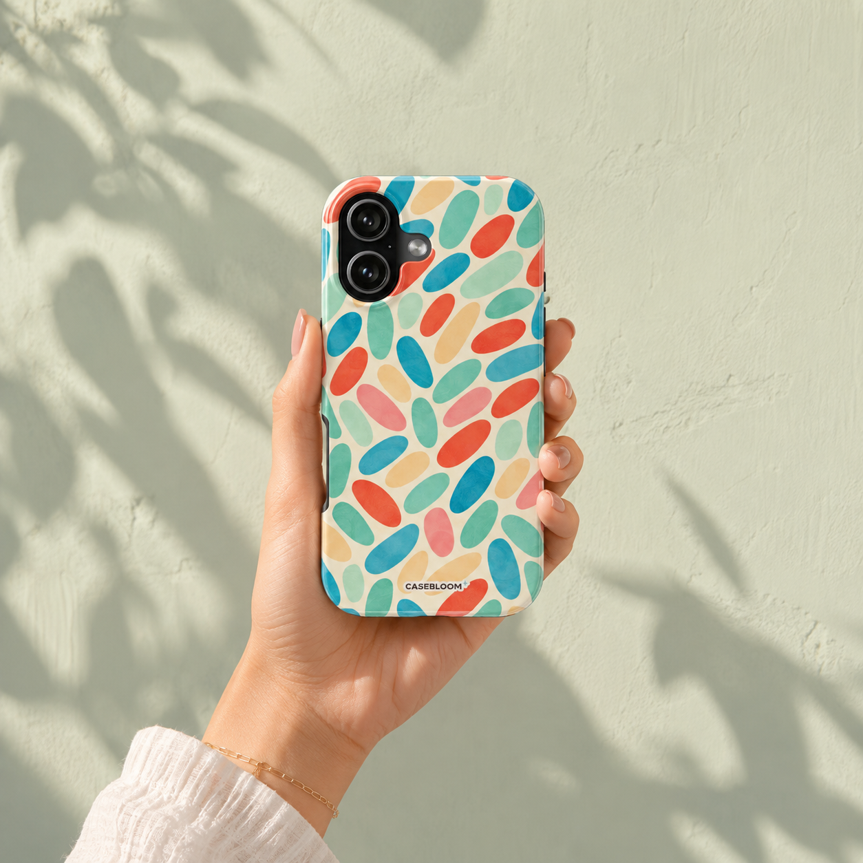 Retro Pebbles - iPhone Case