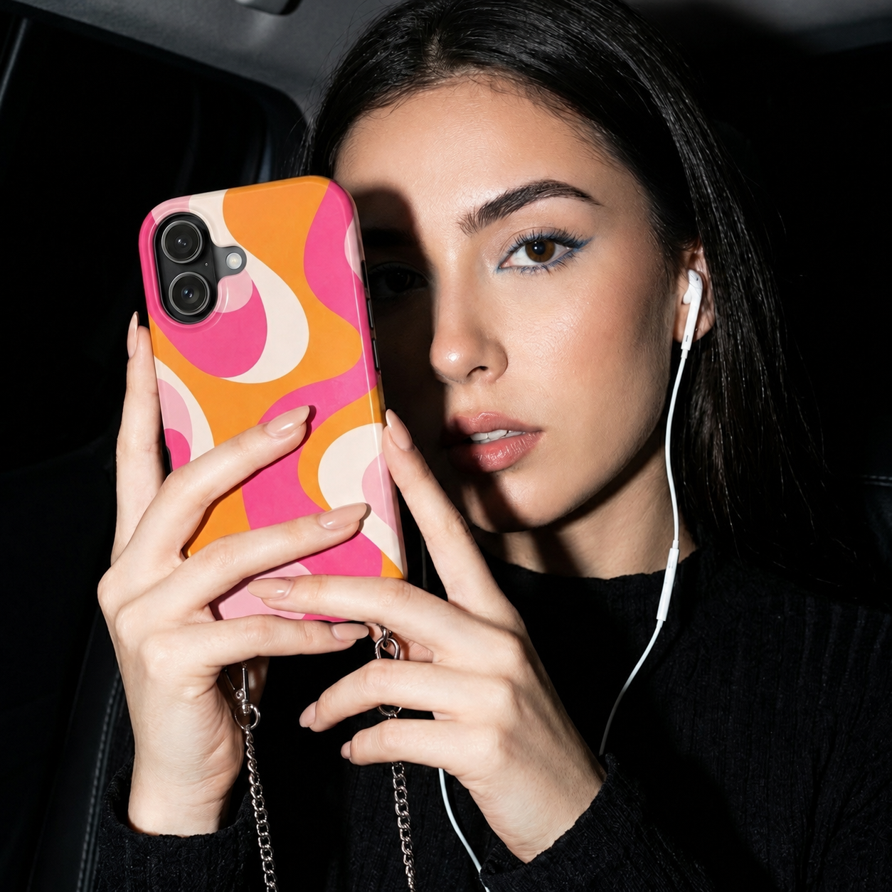 Pink Citrus Wave - iPhone Case