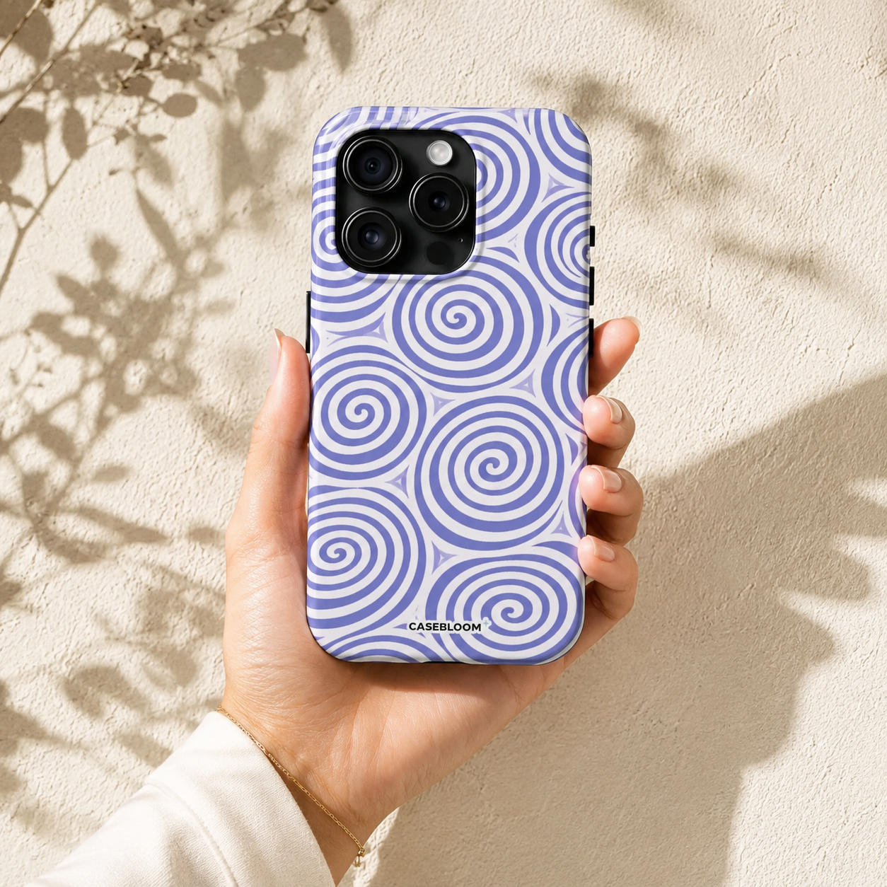 Lavender Spiral - iPhone Case