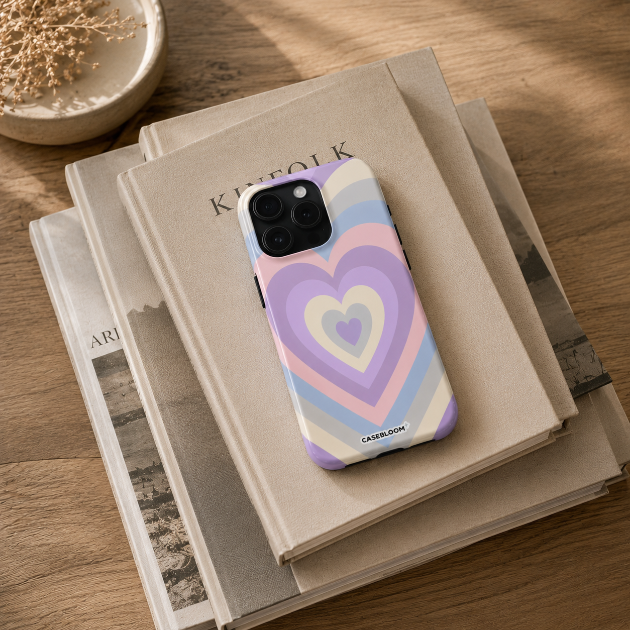 Heart Layers Lilac - iPhone Case
