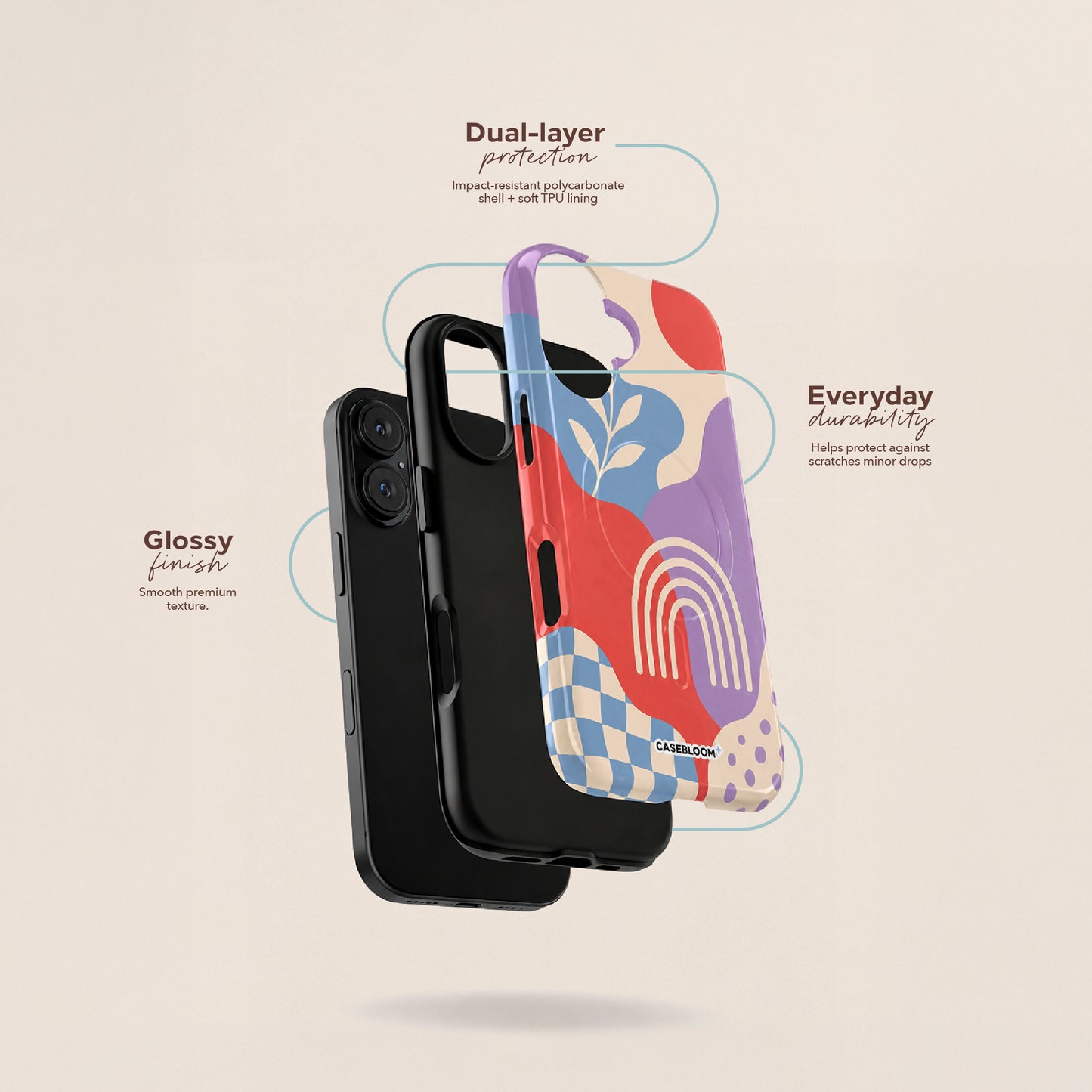 Abstract Terracotta - iPhone Case
