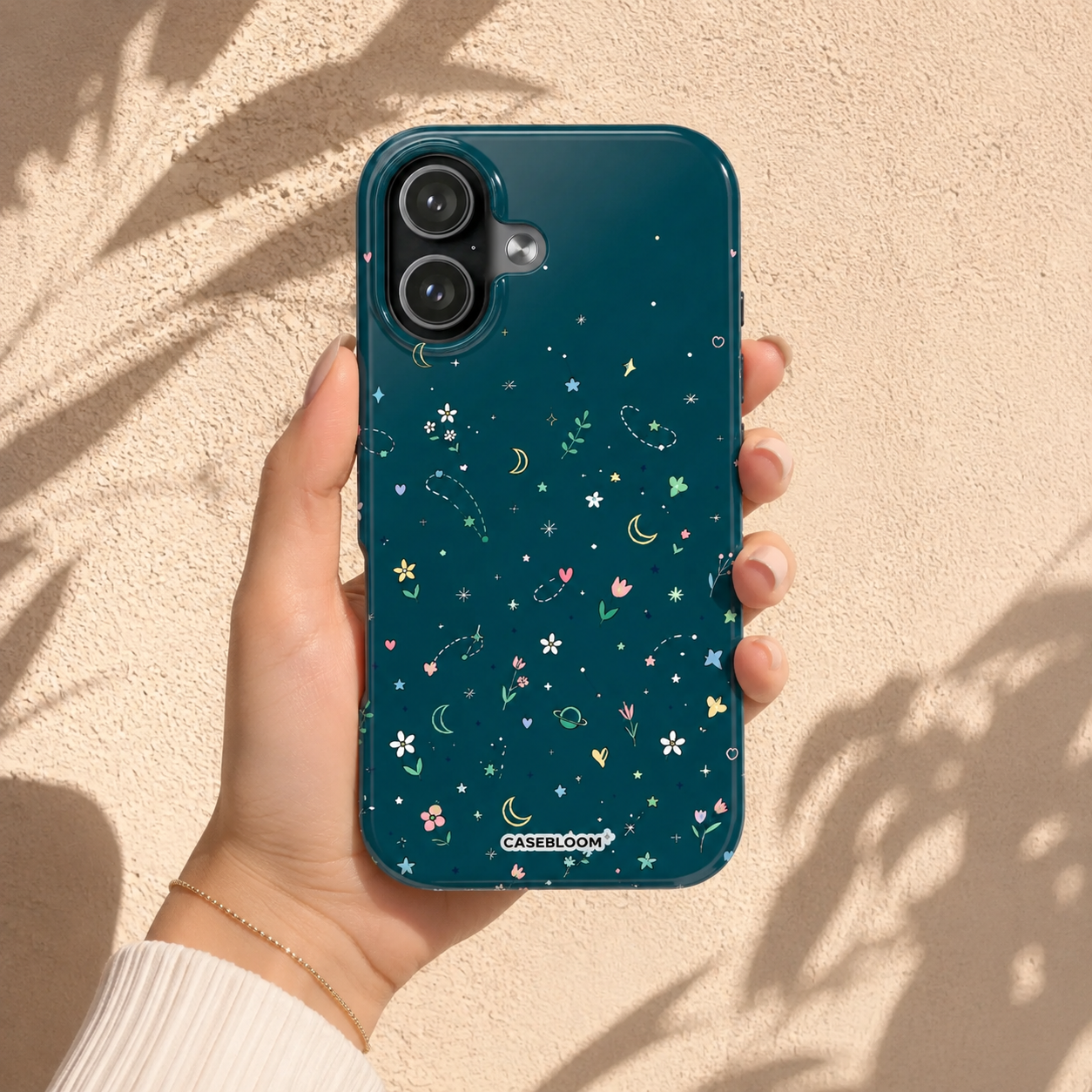 Midnight Flower Wish - iPhone Case