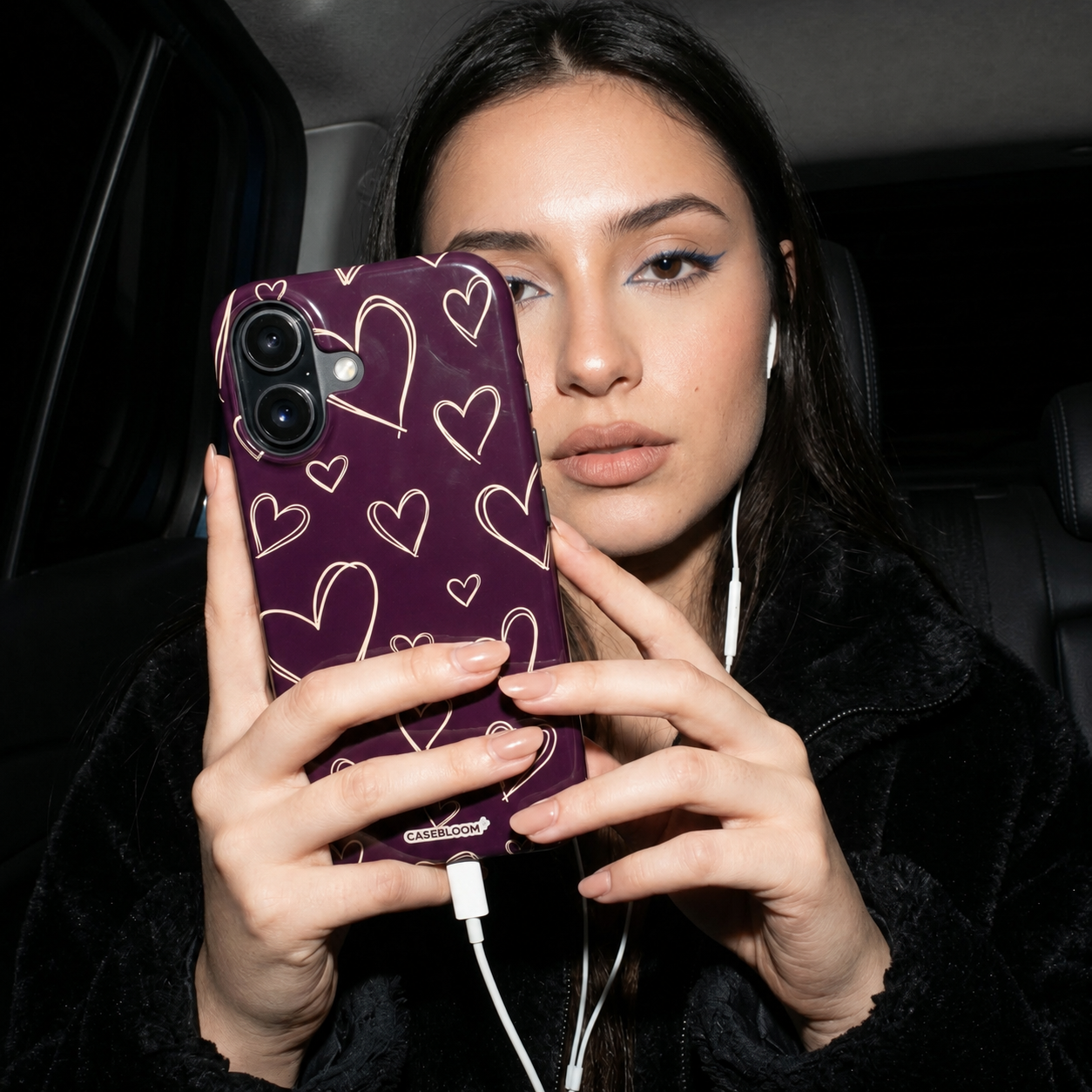 Velvet Hearts - iPhone Case