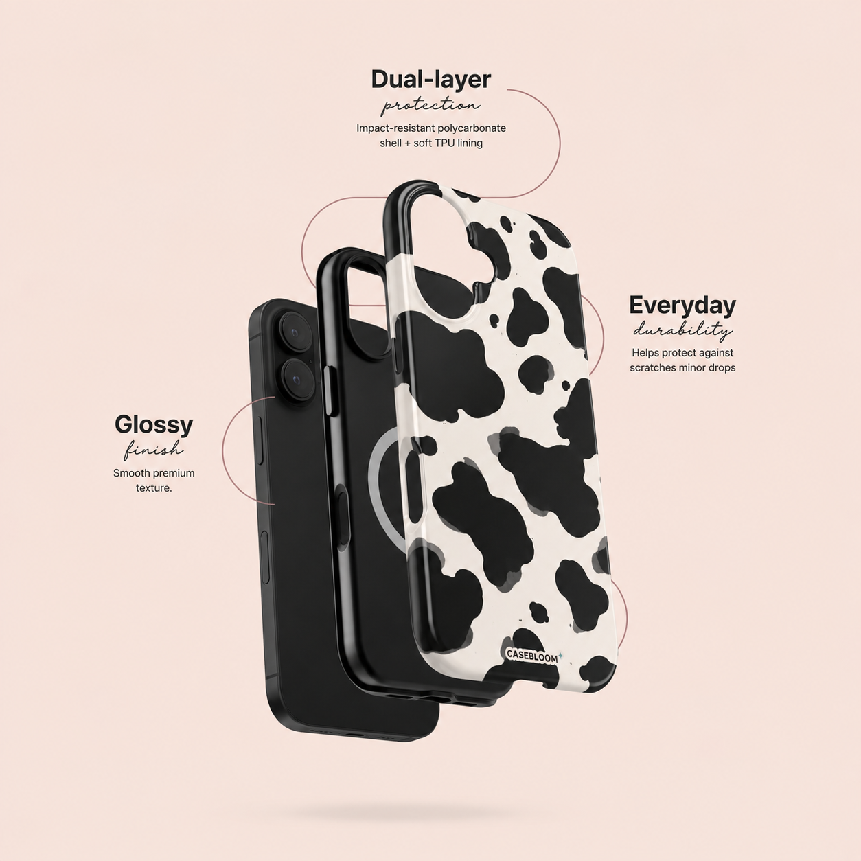 Classic Cow Print - iPhone Case