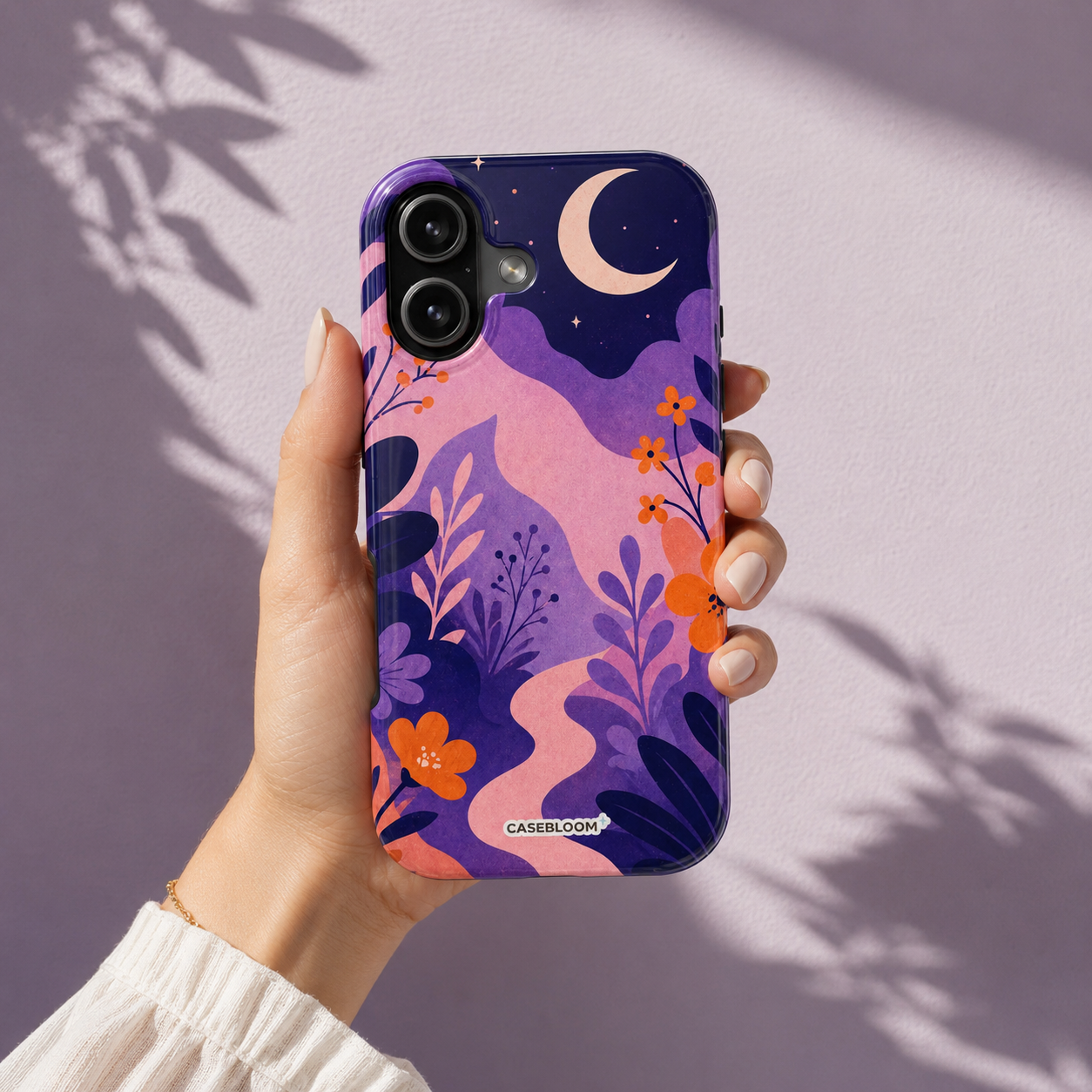 Violet Moon Garden - iPhone Case
