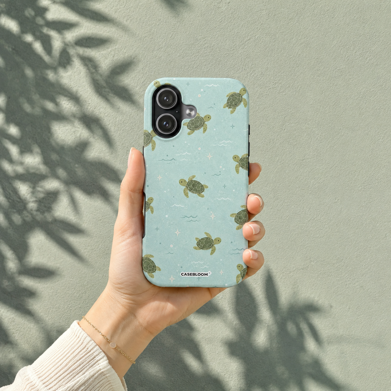 Mint Turtle Tide - iPhone Case